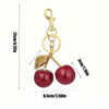 Chic Cherry Charm Handbag Keychain