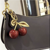 Chic Cherry Charm Handbag Keychain